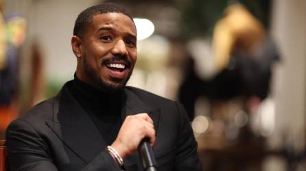 El actor y director Michael B. Jordan es captado durante el Launch realizado para promover Creed III Launch en Ralph Lauren en Beverly Hills, California.