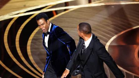 Momento en el que Will Smith abofeteó a Chris Rock.