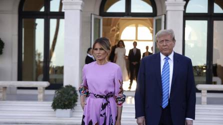 Melania acompañó a Trump a un evento de recaudación de fondos la semana pasada.