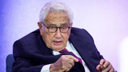 Exsecretario de Estado estadounidense Henry Kissinger durante la Celebración del 230 aniversario del Departamento de Estado, en Washington