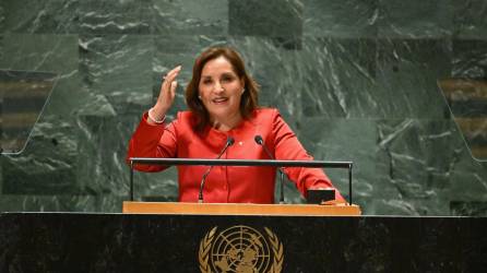 Presidenta de Perú Dina Boluarte en su reciente participación en la Asamblea General de las Naciones Unidas.