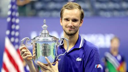 Daniil Medvédev es campeón del US Open 2021 y rompe el sueño de Novak Djokovic de ganar los cuatro ‘Grand Slam’ del año. Foto AFP.