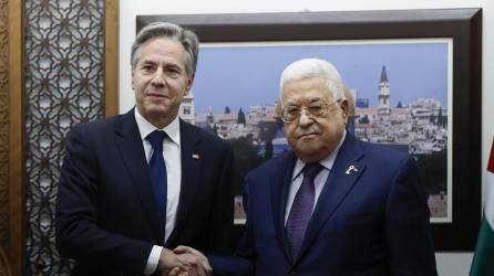 El secretario de Estado de EEUU, Antony Blinken, se reunió con el presidente de la Autoridad Nacional Palestina (ANP), Mahmud Abás este domingo.