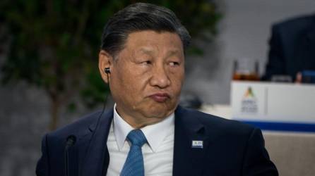 El presidente chino Xi Jinping es visto durante el diálogo informal de líderes del Foro de Cooperación Económica Asia-Pacífico (APEC) con invitados durante la Semana de Líderes de APEC en el Moscone Center, el 16 de noviembre de 2023 en San Francisco, California.