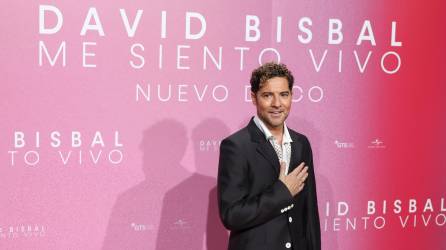 El cantante David Bisbal a su llegada a la presentación de su nuevo disco, “Me siento vivo”, este jueves en Madrid.