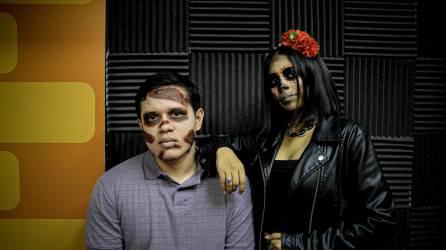 Maquillaje de zombie y Catrina por Manu García.