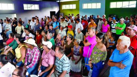 Pobladores de La Sabana en San Manuel se opusieron a que el proyecto se llevara a cabo en su comunidad.