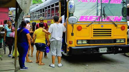 De acuerdo con el último censo, en San Pedro Sula hay 1,500 buses inscritos.