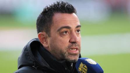 Xavi Hernández, DT del Barcelona. Foto AFP.