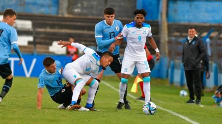 La Selección de Honduras Sub-20 no pudo ante el buen nivel futbolístico de Uruguay.