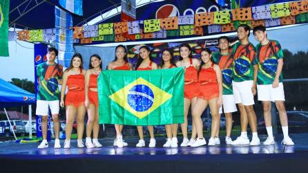 Brasil fue uno de los países representados en el festival. La puesta en escena de los jóvenes estudiantes destacó en la presentación. Vale resaltar que solo naciones del continente americano fueron las que se expusieron.