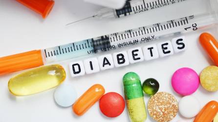 Syringe and medical drugs for diabetes, metabolic disease treatment