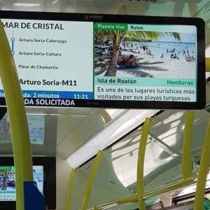 España: transporte público de Madrid promueve sitios turísticos de Honduras 