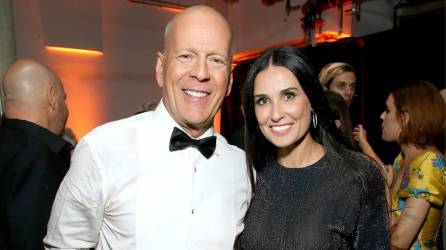 Los exesposos Bruce Willis y Demi Moore mantienen una bonita amistad.