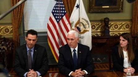 Mike Pence reiteró este viernes en Houston el apoyo de Estados Unidos a Juan Guaidó.