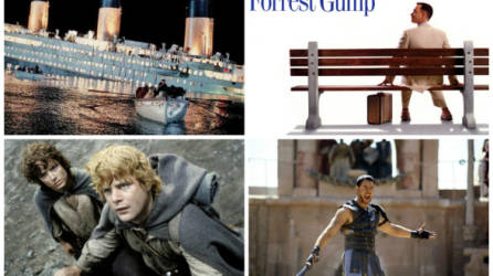 Titanic, Forrest Gump, El señor de los anillos y Gladiador, entre las películas ganadoras del Óscar que han triunfado en la taquilla mundial.