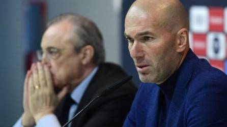 Zidane apuntó a la falta de memoria al hablar de las personas con más poder en el Real Madrid. Foto AFP.