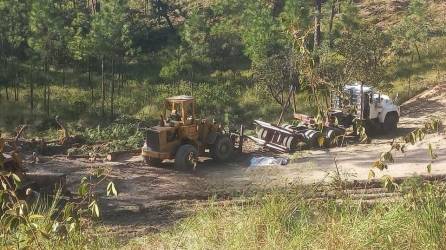 Escena donde ocurrió el fatal incidente en el que murió un anciano en Catacamas, Olancho.