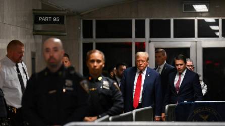 El juicio contra Trump se celebra bajo fuertes medidas de seguridad en Nueva York.