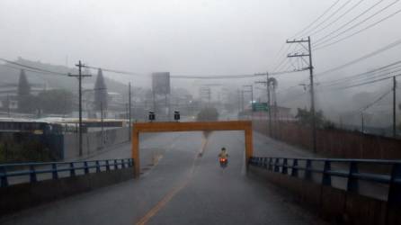 Lluvias en la capital de Honduras, Tegucigalpa | Fotografía de archivo