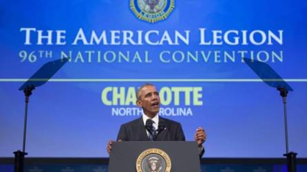 El mandatario estadounidense brindó declaraciones en una convención en Carolina del Norte.