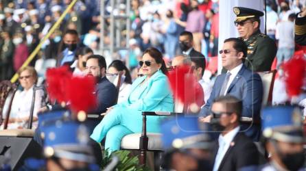 La presidenta Xiomara Castro ingresó alrededor de las 7:30 am al estadio José de la Paz Herrera “Chelato Uclés”, de Tegucigalpa.