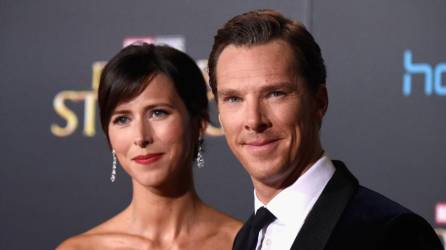 El actor Benedict Cumberbatch y su esposa, Sophie Hunter.