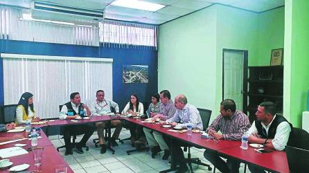 El ministro de Energía, Erick Tejada, se reunió el lunes con varios sectores del valle de Sula.