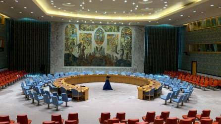 Vista de las instalaciones del Consejo de Seguridad en las Naciones Unidas.