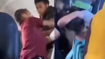 El video muestra a un grupo de niños a bordo de un autobús escolar discutiendo, pero al minuto siguiente, se ve a un estudiante golpeando a la niña.