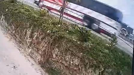 VIDEO: Últimos momentos de bus que provocó tragedia en Copán