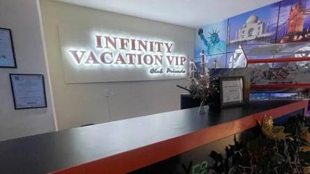 <b><span class=mln_uppercase_mln>FRAUDE.</span></b> Infinity Vacation VIP Internacional, liderada por colombianos, opera desde un reconocido centro comercial de Tegucigalpa.