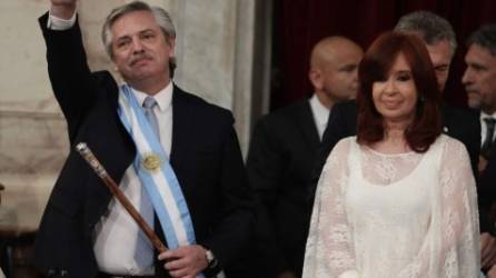 Fernández asumió la presidencia de Argentina junto a su vicepresidenta, Cristina Kirchner./EFE.
