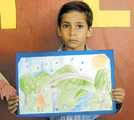 'Los niños queremos vivir felices y en paz”