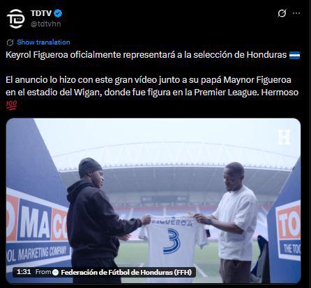 Revuelo por Keyrol Figueroa a Honduras: esto dicen tras anunciar su decisión