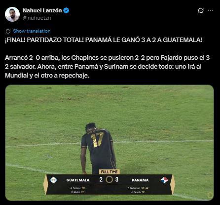 Revuelo en Panamá y Chepe Bomba deja mensaje a Guatemala tras eliminación