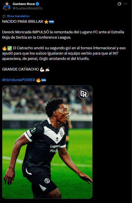 Revuelo por Dereck Moncada tras su golazo en Conference: esto dicen del hondureño