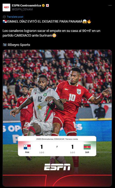 Chepe Bomba, resignado y sorprende tras el Panamá vs Surinam: Es una pesadilla