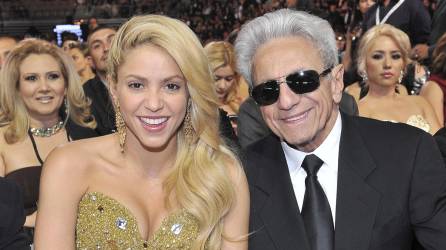 Shakira junto a su padre William Mebarak en una foto de archivo.