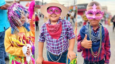 Niños de varios centros educativos de La Ceiba desfilaron este jueves engalanando la avenida San Isidro con disfraces, alegría, colorido y belleza.