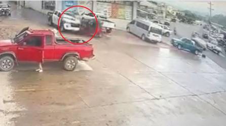 Captan choque frontal de una patrulla con mototaxi en Copán