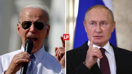 Joe Biden, presidente de EEUU, y Vladimir Putin, presidente de Rusia.