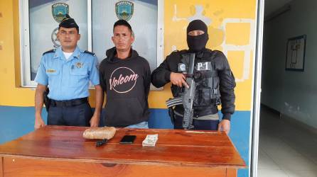Juan Carlos Recinos fue capturado por la supuesta comisión del delito de tráfico de drogas en Santa Rosa de Copán.