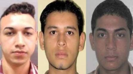 Foto de tres de los detenidos Edgar Misael Velásquez, Josué de Jesús Perdomo Ordoñez y Saúl Alberto Zúniga Aguilar.