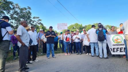 Toma de carretera de organizaciones de Sociedad Civil en La Ceiba, Atlántida (Honduras).