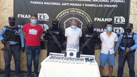Los detenidos fueron presentados por la Policía de Comayagua.
