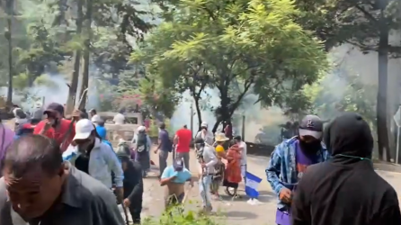Video: Lanzan gases lacrimógenos a ciudadanos de Chimaltenango