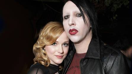 Evan Rachel Wood y Marilyn Manson en una foto de archivo.