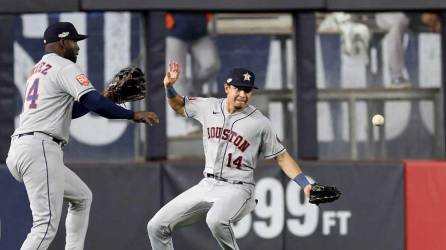 Mauricio Dubón tuvo participación en el triunfo de los Astros ante los Yankees.