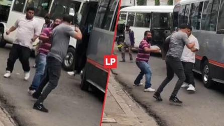 La pelea ocurrió ante la mirada de varias personas.